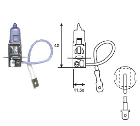 Lámpara H3 70W