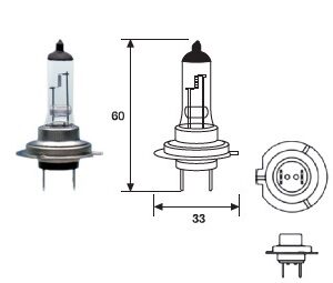 Lámpara H7 70W
