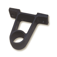 Anillo plástico Bajo soporte pasamano de techo